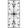 gb Home Collection Metal Wall Decor, Decorative Victorian Style Hanging Art, Steel Decor, Rectangular Design, 19.7 x 44 Inches, Espresso Brown