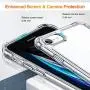 ESR Air Armor Designed for iPhone SE 2020 Case/iPhone 8 Case [Shock-Absorbing] [Scratch-Resistant] [Military Grade Protection] Hard Polycarbonate + Flexible Polymer Frame, for iPhone SE 2020/8, Clear