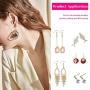 Earring Hooks for Jewelry Making, Shynek 2500Pcs Earring Making Supplies kit with Earring Hooks, Open Jump Rings, Earring Backs for Jewelry Making and Repair