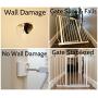 Wall Nanny - Baby Gate Wall Protector (Made in USA) Protect Walls & Doorways from Pet & Dog Gates - for Child Pressure Mounted Stair Safety Gate - No Safety Hazard on Bottom Spindles - Saver Wall Nanny - Baby Gate Wall Protector (Made in USA) Protect Walls & Doorways from Pet & Dog Gates - for Child Pressure Mounted Stair Safety Gate - No Safety Hazard on Bottom Spindles - Saver