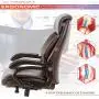 STARSPACE High Back Big & Tall 400lb Bonded Leather Office Chair Large Executive Desk Computer Swivel Chair - Heavy Duty Metal Base, Adjustable Tilt Angle, Ergonomic Design for Lumbar Support, Brown STARSPACE High Back Big & Tall 400lb Bonded Leather Office Chair Large Executive Desk Computer Swivel Chair - Heavy Duty Metal Base, Adjustable Tilt Angle, Ergonomic Design for Lumbar Support, Brown