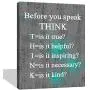 Visual Art Decor Inspirational Before You Speak Think Sign Canvas Prints Wall Art Framed and Stretched Motivational Quotes for Classroom Home Office Bedroom Living Room Decoration (02 Grey, 24x32) Visual Art Decor Inspirational Before You Speak Think Sign Canvas Prints Wall Art Framed and Stretched Motivational Quotes for Classroom Home Office Bedroom Living Room Decoration (02 Grey, 24x32)