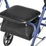 Drive Medical 10257BL-1 Four Wheel Walker Rollator with Fold Up Removable Back Support Drive Medical 10257BL-1 Four Wheel Walker Rollator with Fold Up Removable Back Support