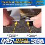 Pavement Stencils - 8 inch Alphabet KIT Stencil Set - (28 Piece) - 8'' x 6'' x 1/8'' (128 mil) - Pro-Grade