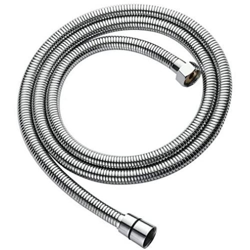OLEAH Ultra-Flexible Metal 304 Stainless Steel Shower Hose Stretch 59 Inch to 70 Inch for Handheld Shower Head Hose Replacement Part with Brass Insert and Nut