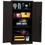 Sandusky Lee Black Steel SnapIt Storage Cabinet | 4 Adjustable Shelves | 72'' H x 36'' W x 18'' D | RTA7000-09 Model Sandusky Lee Black Steel SnapIt Storage Cabinet | 4 Adjustable Shelves | 72'' H x 36'' W x 18'' D | RTA7000-09 Model