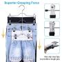 Pants Hangers, Trousers Skirt Hangers with Clips, 4 Tier Metal Hangers for Heavy Duty Ultra Thin Space Saving - 4 Pack