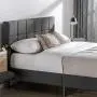 ZINUS Lottie Upholstered Platform Bed Frame / Mattress Foundation / Wood Slat Support / No Box Spring Needed / Easy Assembly, Grey, Twin ZINUS Lottie Upholstered Platform Bed Frame / Mattress Foundation / Wood Slat Support / No Box Spring Needed / Easy Assembly, Grey, Twin