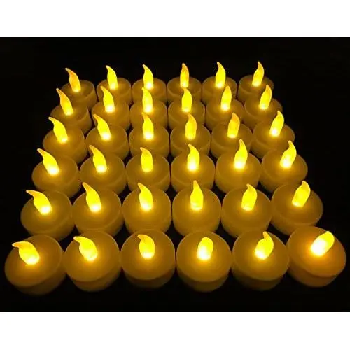 Flameless LED Tea Light Candles, 36 PK Vivii Battery-Powered Unscented LED Tealight Candles, Fake Candles, Tealights (36 Pack) Flameless LED Tea Light Candles, 36 PK Vivii Battery-Powered Unscented LED Tealight Candles, Fake Candles, Tealights (36 Pack)