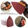 60 Grit Sanding Pads for Black and Decker Mouse Sanders, 12 Holes Hook and Loop Sandpaper - LotFancy Detail Palm Sander Sanding Sheets, Pack of 50 60 Grit Sanding Pads for Black and Decker Mouse Sanders, 12 Holes Hook and Loop Sandpaper - LotFancy Detail Palm Sander Sanding Sheets, Pack of 50