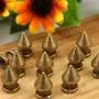 RUBYCA 12MM 50 Sets Metal Tree Spikes and Studs Metallic Screw-Back for DIY Leather-Craft Bronze Color RUBYCA 12MM 50 Sets Metal Tree Spikes and Studs Metallic Screw-Back for DIY Leather-Craft Bronze Color