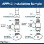 iSpring AFW43 Systems Feed Adapter, Fits 1/2'' NPT and 3/8'' COMP, Cold Water Supply Valve iSpring AFW43 Systems Feed Adapter, Fits 1/2'' NPT and 3/8'' COMP, Cold Water Supply Valve