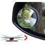 Ampper Blind Spot Mirror, 2'' Round HD Glass Convex Rear View Mirror, Pack of 2