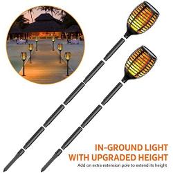 InnoGear Solar Outdoor Flickering Torch Lights, Pack of 4