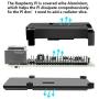 DORHEA for Raspberry Pi 4 B Heavy Metal Case, Aluminum Alloy Case with Passive Cooling Fast Kit Armor Case for Raspberry Pi 4 B (Black)