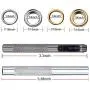 Grommet Kit 100 Sets Grommets Eyelets with 3 Pieces Install Tool Kit, 2 Colors (1/4 Inch Inside Diameter) Grommet Kit 100 Sets Grommets Eyelets with 3 Pieces Install Tool Kit, 2 Colors (1/4 Inch Inside Diameter)