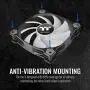 Thermaltake 120mm Pure A12 PWN Case Fan (Single Pack)-White CL-F109-PL12WT-B