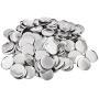 VEVOR Button Parts 1000-Piece 58mm/2.28 Inch Blank Button Badge Parts Set for Button Making Machine Metal Shells Clear Mylar and Plastic Base Components DIY Arts Crafts Supplies for Gifts Souvenirs