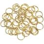 NARAMAX 1450PCS/Box Metal Open Jump Rings Connecters Stainless Steel Circle Single Ring for Necklace Brcelet Choker Pendant Jewelry DIY Making(3mm 4mm 5mm 6mm 7mm 8mm 10mm)(Gold)