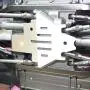 RC Chassis Armors Set, Stainless Steel Chassis Armors Protection Skid Plate for Traxxas TRX-4 82056-4 RC Car Upgrade Part(Silver)