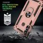 Galaxy A20S Case (Not Fit Galaxy A20/A20E) with HD Screen Protector, Gritup [Military Grade] 360 Degree Rotating Metal Ring Holder Kickstand Armor Bracket Cover Phone Case for Samsung A20S Rose Gold