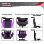 BOSSIN Racing Style Gaming Chair Office Computer Desk Chair with Footrest and Headrest, Ergonomic Design, Large Size High-Back E-Sports Chair, PU Leather Swivel Chair Sillas Gaming (Purple)