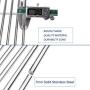 Utheer 7528 304 Stainless Steel Cooking Grid Grate (19.5 x 12.9 inch) for Weber Genesis E and S Series 300 E310 E320 S310 S320 Gas Grills, Weber Genesis Grill Replacement Parts