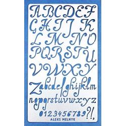 Aleks Melnyk #34 Metal Journal Stencils/Alphabet Letter Number, ABC/Stainless Steel Stencils Kit 3 PCS/Templates Tool for Painting, Wood Burning, Pyrography and Engraving/Scrapbooking/Crafting/DIY