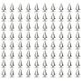 Sutemribor 200 Pieces 7mmx9.5mm Silver Bullet Cone Spike and Stud Metal Screw Back for DIY Leather Crafts