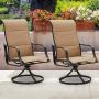 Romayard Outdoor Swivel Dining Chairs