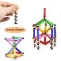 Veatree 150 Pcs Magnetic Building Sticks Blocks Toys, Magnet Educational Toys Magnetic Blocks Sticks Stacking Toys Set for Kids and Adult, Non-Toxic Building Toy 3D Puzzle with Storage Bag