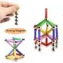 Veatree 150 Pcs Magnetic Building Sticks Blocks Toys, Magnet Educational Toys Magnetic Blocks Sticks Stacking Toys Set for Kids and Adult, Non-Toxic Building Toy 3D Puzzle with Storage Bag