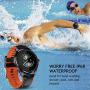 OUTAD Smart Watch for Android/iOS Phones, Bluetooth Health Tracker with Fitness Tracker Monitor Blood Oxygen Meter Heart Rate Monitor, Digital Smartwatch for Women Men, 3ATM Waterproof