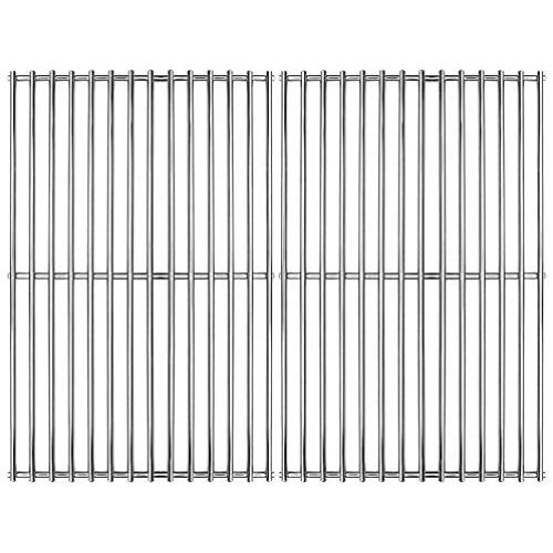 Hongso 16 5/8'' Stainless Steel Grill Grid Cooking Grate Replacement for Thermos Grill Parts 461252605, Kirkland Front Avenue 463230703, Charbroil 463261306, BBQ Pro Grills, SCB932 (2-Pack)
