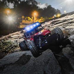 BEZGAR 17 Toy Grade 1:14 Scale Remote Control Car, 2WD High Speed 20 Km/h All Terrains Electric Toy Off Road RC Monster Vehicle Truck Crawler with Two Rechargeable Batteries for Boys Kids and Adults