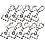 LOUHUA 10 Pieces 3 x 1 Inch Heavy Duty Nickel Plated Swivel Snap Hooks Pet Buckle