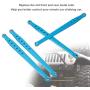Dilwe RC Spare Parts, Front and Rear Metal Rods for 1/10 Remote Control Car Climbing Car AXIAL SCX10 4WD RC Cars Upgraded Hop up Parts