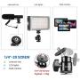 SMALLRIG Super Clamp Mount with Mini Ball Head Mount Hot Shoe Adapter with 1/4 Screw for LCD Field Monitor, LED Lights, Flash, Microphone, Gopro, Action Cam - 1124