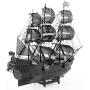 Fascinations Metal Earth ICONX Black Pearl Ship Black Version 3D Metal Model Kit