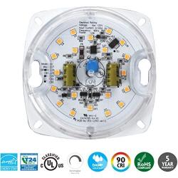 Silverlite 3'' PCB Size,4.04'' Overall Size,10W,3000K,750LM,120V,CRI90,Dimmable LED Light Engine,Retrofit Light Kit for Ceiling Flush Light,Ceiling Fan Light,Pendant,Lantern,Garden light, UL/ES/JA8