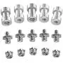 Neewer 15 Pieces 1/4'' 3/8'' Metal Threaded Screw Converter Adapter for DSLR Camera,Tripod,Shoulder Rig,Light Stand,Camera Cage Neewer 15 Pieces 1/4'' 3/8'' Metal Threaded Screw Converter Adapter for DSLR Camera,Tripod,Shoulder Rig,Light Stand,Camera Cage