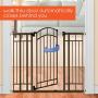 Summer Multi-Use Decorative Extra Tall Walk-Thru Baby Gate, Metal, Bronze Finish – 36” Tall, Fits Openings up to 28.5” to 48” Wide, Baby and Pet Gate for Doorways and Stairways
