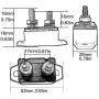 Jamgoer 2Pcs 15A DC 12V-24V Recoverable Automatic Reset Circuit Breaker with Cover Stud Bolt Type for Car/Boat/Truck