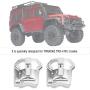 RC Car Axle Housing, 2 Pcs Metal Axle Housing Cover Front Rear Axles for Traxxas TRX4 1/10 RC Crawler Car RC Model Parts Accessories(Silver)