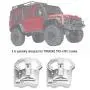 RC Car Axle Housing, 2 Pcs Metal Axle Housing Cover Front Rear Axles for Traxxas TRX4 1/10 RC Crawler Car RC Model Parts Accessories(Silver) RC Car Axle Housing, 2 Pcs Metal Axle Housing Cover Front Rear Axles for Traxxas TRX4 1/10 RC Crawler Car RC Model Parts Accessories(Silver)