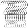 10 Pack Swivel Hooks Clips Smooth Spinning for Hanging Wind Spinners Wind Chimes Crystal Twisters Party Supply Rotating Display S Hooks