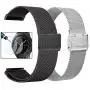 Valkit Compatible Galaxy Watch 46mm/Galaxy Watch 3 45mm Bands, 22mm Stainless Steel Wrist Band Metal Strap Bracelet for Galaxy Watch 46mm/Galaxy Watch 3 45mm/Gear S3 Frontier,Sliver+Black
