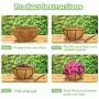 ZeeDix Metal Hanging Basket with Coconut Coir Liner- Coconut Coir Liner with Black Chain for Porch Pots Hanger, Indoor Outdoor Plant Flower Pot, Garden Decorations (12in) ZeeDix Metal Hanging Basket with Coconut Coir Liner- Coconut Coir Liner with Black Chain for Porch Pots Hanger, Indoor Outdoor Plant Flower Pot, Garden Decorations (12in)