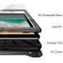Spigen Tough Armor TECH with Custom-Fit Tempered Glass Designed for iPad 9.7 Case iPad 5th/6th Generation Case (2017/2018) - Gunmetal