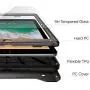 Spigen Tough Armor TECH with Custom-Fit Tempered Glass Designed for iPad 9.7 Case iPad 5th/6th Generation Case (2017/2018) - Gunmetal